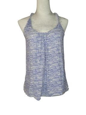 Converse One ☆ Star Blue/White Racer Back Tank With Twisted Straps Size Small